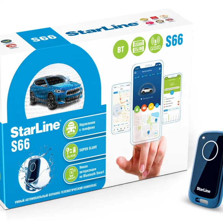 StarLine S66 v2 BT 2CAN+4LIN 2SIM GSM Автомобильная сигнализация в Энгельсе