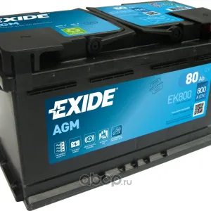 Аккумулятор Exide EK800 80A/h