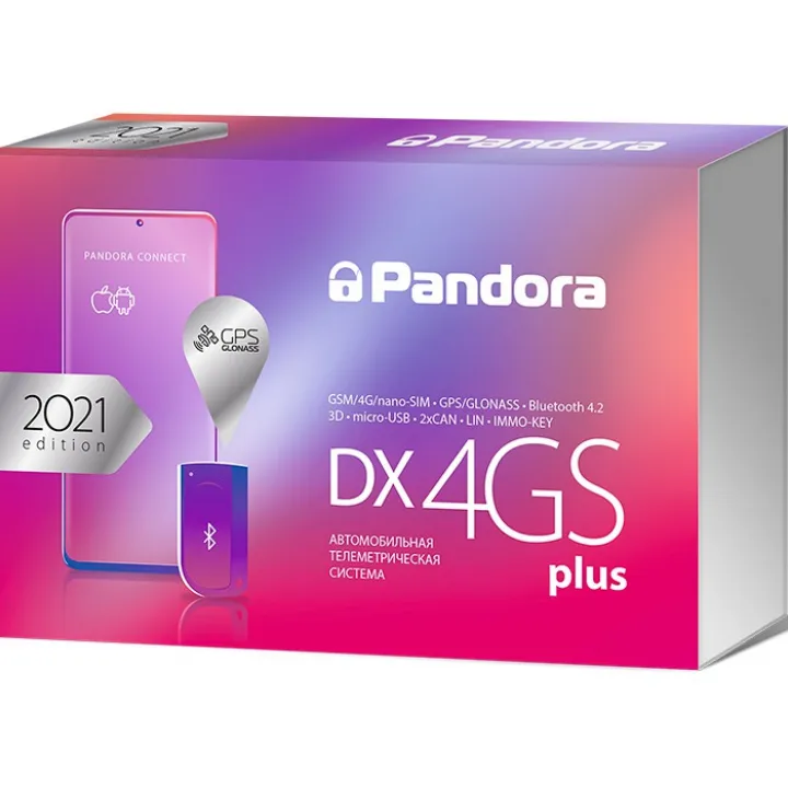 Pandora DX-4GS Plus 2CAN,BT,GSM,GPS Автомобильная сигнализация в Энгельсе