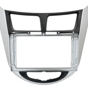 Импульс (аналог Incar RHY-FC803) Рамка UMS для HYUNDAI Solaris 2011-2017, 9" BLACK/SILVER