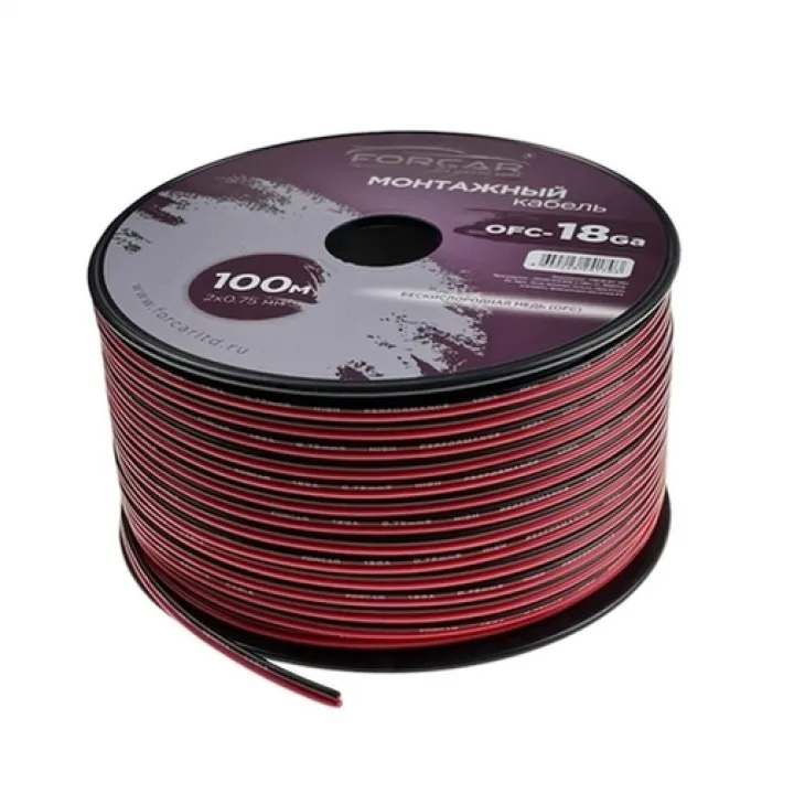 FORCAR OFC-18ga 2*0.75 медь Акустический кабель Red+Black в Энгельсе